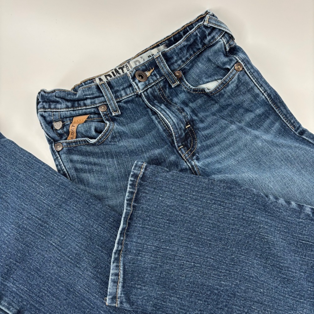 Ariat B4 Relaxed Kids Size 8 Blue Denim Bootcut Jeans